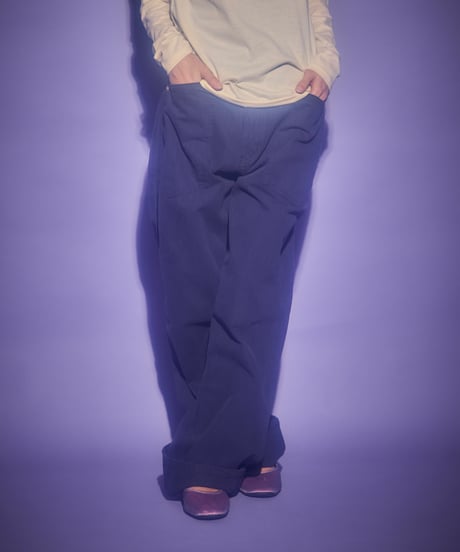 Loose fit straight pants