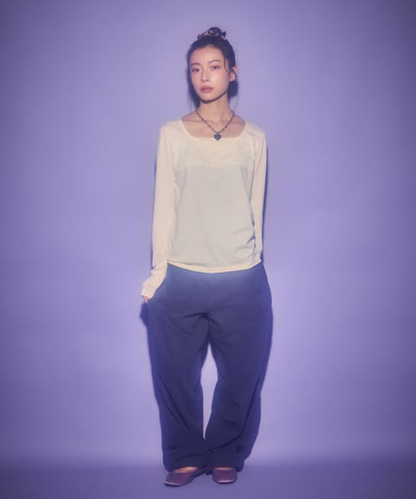 Loose fit straight pants