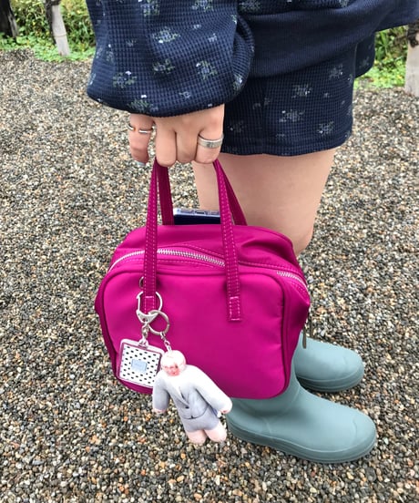 Puffy mini boston bag