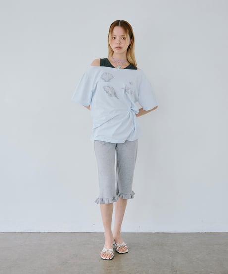 Starfish One Shoulder Twist Tee