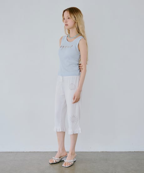 Shell Capri Pants（White）