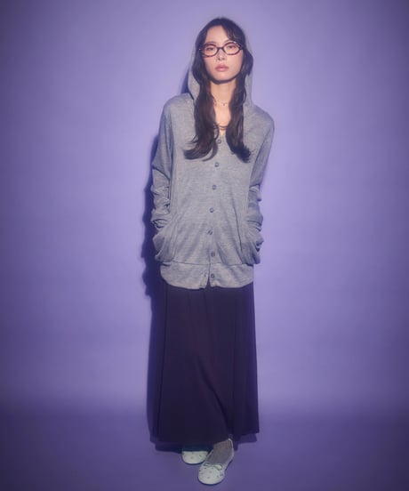 Fold over waist long skirt