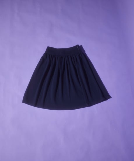 Soft pleated button midi skirt