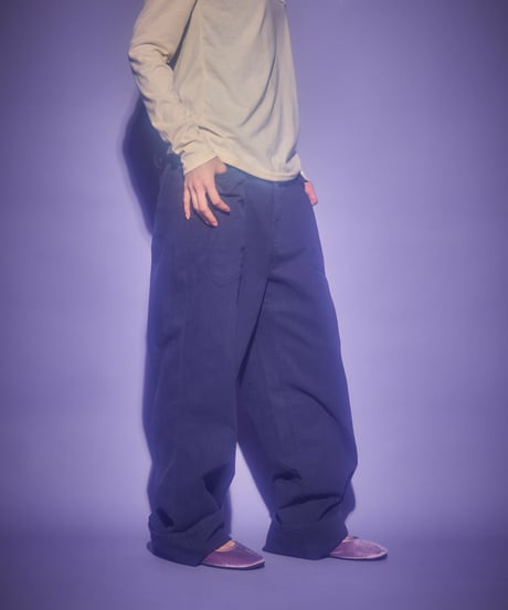 Loose fit straight pants