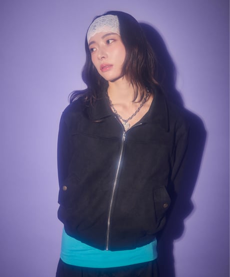 Vintage suede cropped jacket