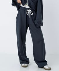 Double waist sweat pants (Navy)