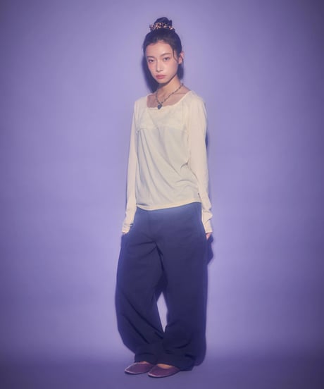Loose fit straight pants