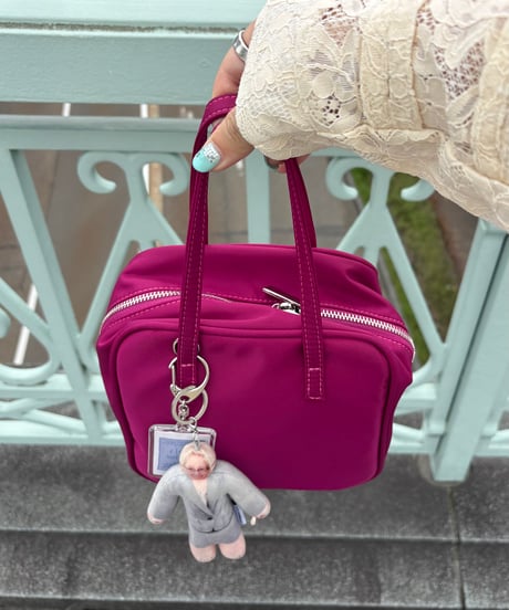 Puffy mini boston bag