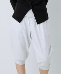 Logo cropped sweat pants（Gray）
