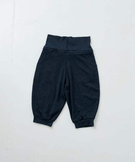 Logo cropped sweat pants（Navy）