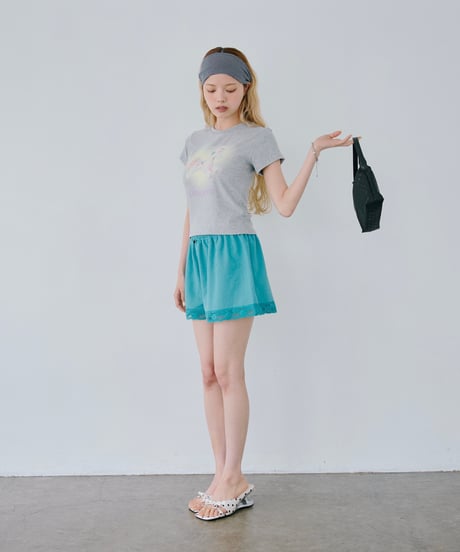 Border Wide Headband（Navy）