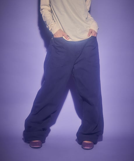 Loose fit straight pants