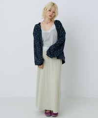 Border maxi skirt（Lime）
