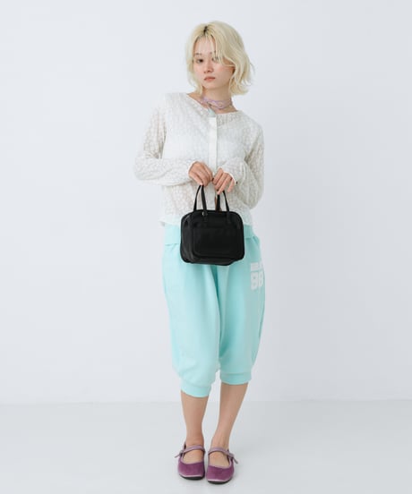 Puffy mini boston bag (Black)