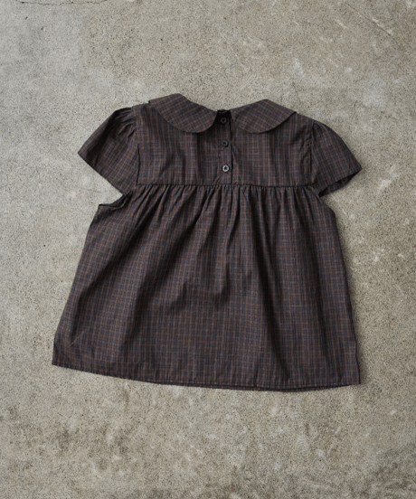 2-Way Check Frill Blouse