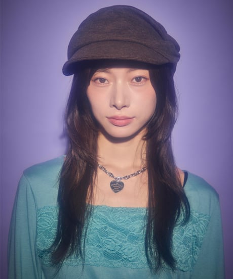 Lace panel square neck top (Mint)
