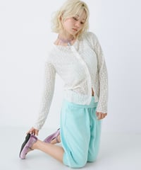 Logo cropped sweat pants（Mint）