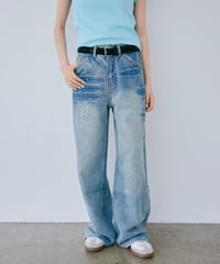 Studded Wide Leg Jeans