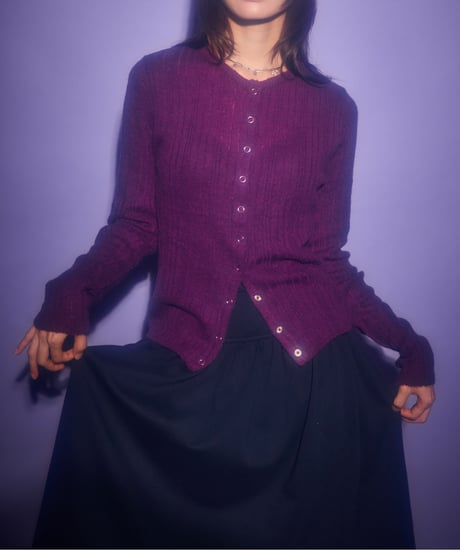 Soft pleated button midi skirt