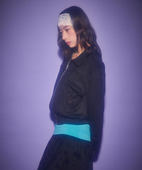 Vintage suede cropped jacket