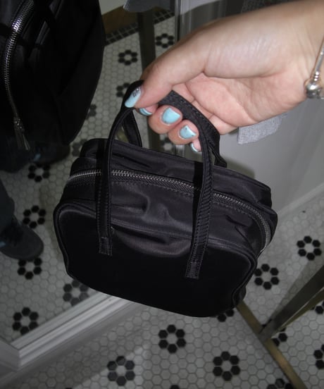 Puffy mini boston bag (Black)