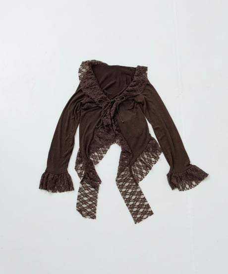 Lace trim cardigan