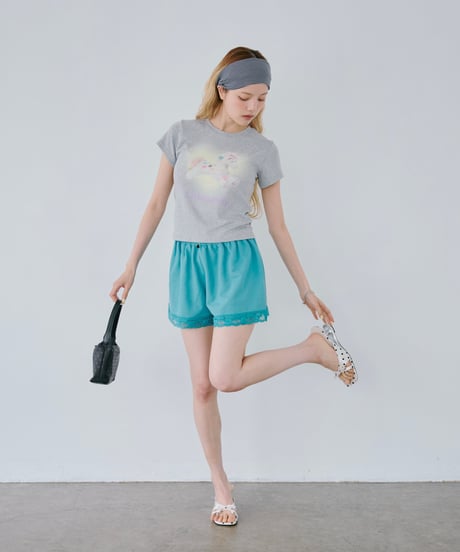 Little Pony Printed Baby Tee（gray）