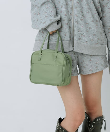 Puffy mini boston bag