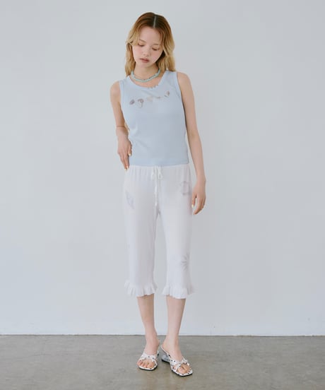 Shell Capri Pants（White）
