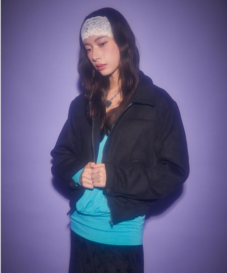 Vintage suede cropped jacket