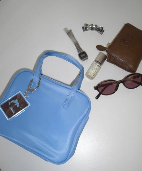 Puffy mini boston bag (Blue)