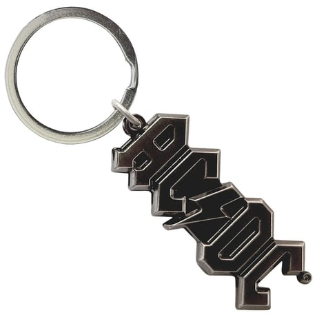 【公式新品】AC/DC - 3D SILVER LOGO KEYCHAIN acdc グッズ