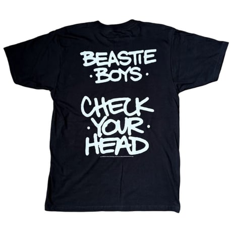 【公式新品】BEASTIE BOYS - CHECK YOUR HEAD BLACK (Back Print) ビースティボーイズ tシャツ