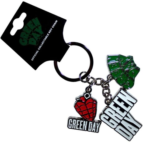 【公式新品】GREEN DAY - LOGO CHARMS KEYCHAIN グリーンデイ グッズ