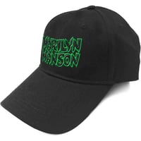 【公式新品】MARILYN MANSON - LOGO BASEBALL CAP BLACK UNISEX マリリンマンソン グッズ 帽子