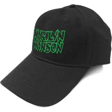 【公式新品】MARILYN MANSON - LOGO BASEBALL CAP BLACK UNISEX マリリンマンソン グッズ 帽子