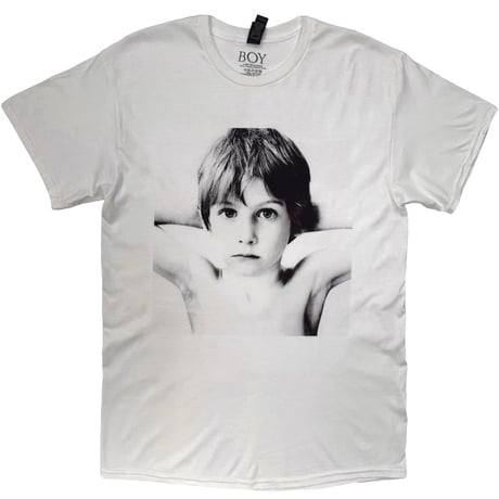 【公式新品】U2 - BOY WHITE (Back Print) U2 Tシャツ