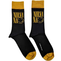 【公式新品】NIRVANA - LOGO STACKED BLACK ANKLE SOCKS (UK SIZE 7-11) ニルヴァーナ グッズ