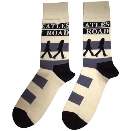 【公式新品】THE BEATLES - ABBEY ROAD CROSSING NATURAL ANKLE SOCKS (UK SIZE 7-11) ザビートルズ グッズ