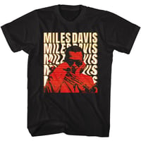 【公式新品】MILES DAVIS - WARPED TEXT BLACK マイルスデイビス tシャツ
