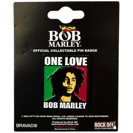 【公式新品】BOB MARLEY - ONE LOVE PIN BADGE ボブマーリー グッズ
