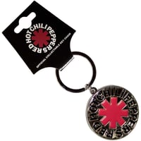 【公式新品】RED HOT CHILI PEPPERS - ASTERISK LOGO SILVER KEYCHAIN RHCPグッズ