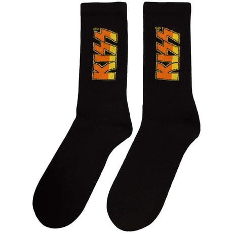 【公式新品】KISS - CLASSIC LOGO BLACK TERRY SOCKS (UK SIZE 7-11)  キッス グッズ