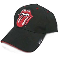 【公式新品】THE ROLLING STONES - CLASSIC TONGUE BASEBALL CAP BLACK UNISEX  SNAPBACK ザローリングストーンズ グッズ 帽子
