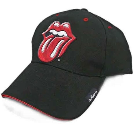 【公式新品】THE ROLLING STONES - CLASSIC TONGUE BASEBALL CAP BLACK UNISEX  SNAPBACK ザローリングストーンズ グッズ 帽子