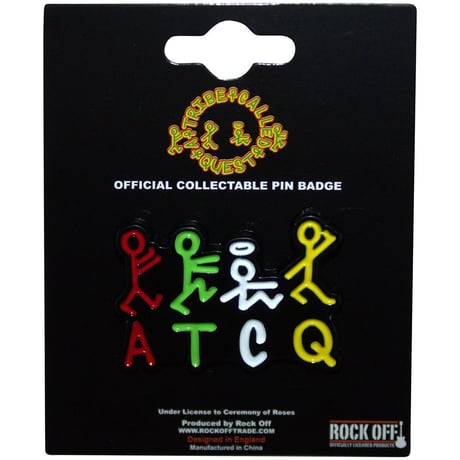 【公式新品】A TRIBE CALLED QUEST - STICK FIGURES LOGO PIN BADGE ATCQ グッズ