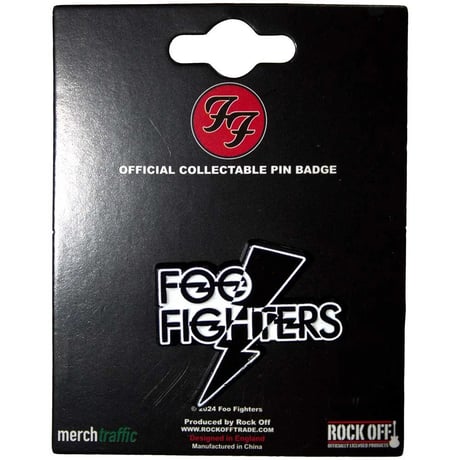 【公式新品】FOO FIGHTERS - FLASH LOGO PIN BADGE フーファイターズ グッズ
