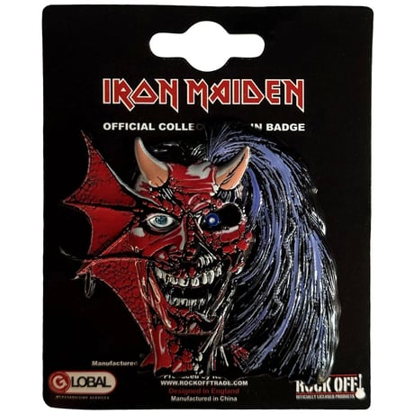 【公式新品】IRON MAIDEN - PURGATORY EDDIE PIN BADGE アイアンメイデン グッズ
