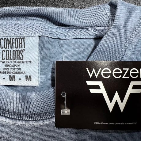 【公式新品】 WEEZER - FRAMED BLUE JEAN COMFORT COLORS ウィーザーTシャツ