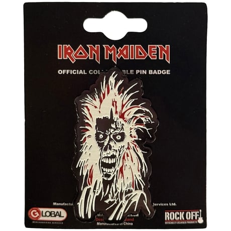 【公式新品】IRON MAIDEN - EDDIE PIN BADGE アイアンメイデン グッズ